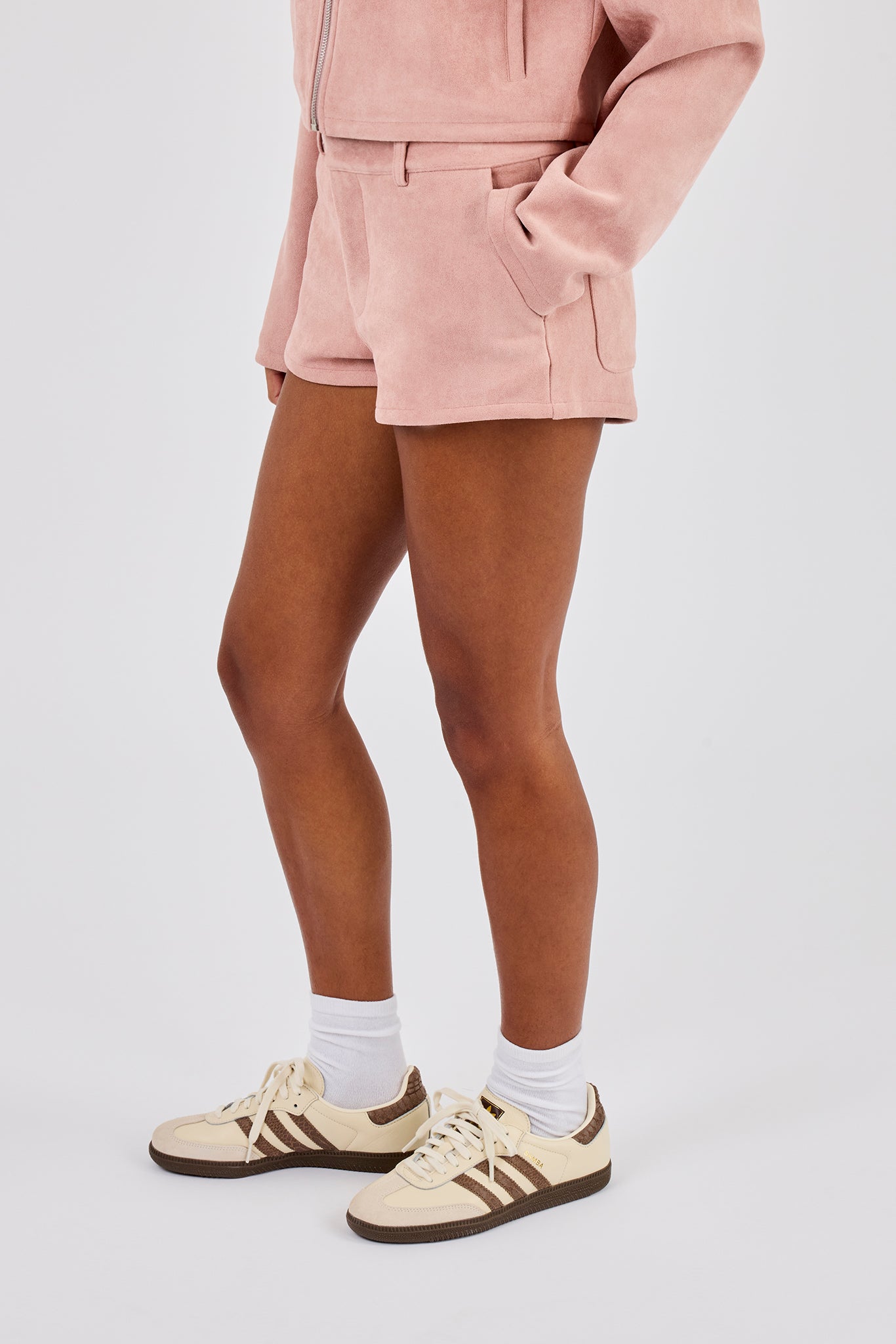 Suede Micro Short - Dusty Pink